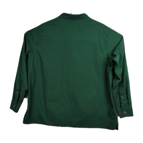 Bass Pro Shops Button-Up Shirt Men's XXL Green Embroidered Logo Long Slvs - Picture 2 of 9